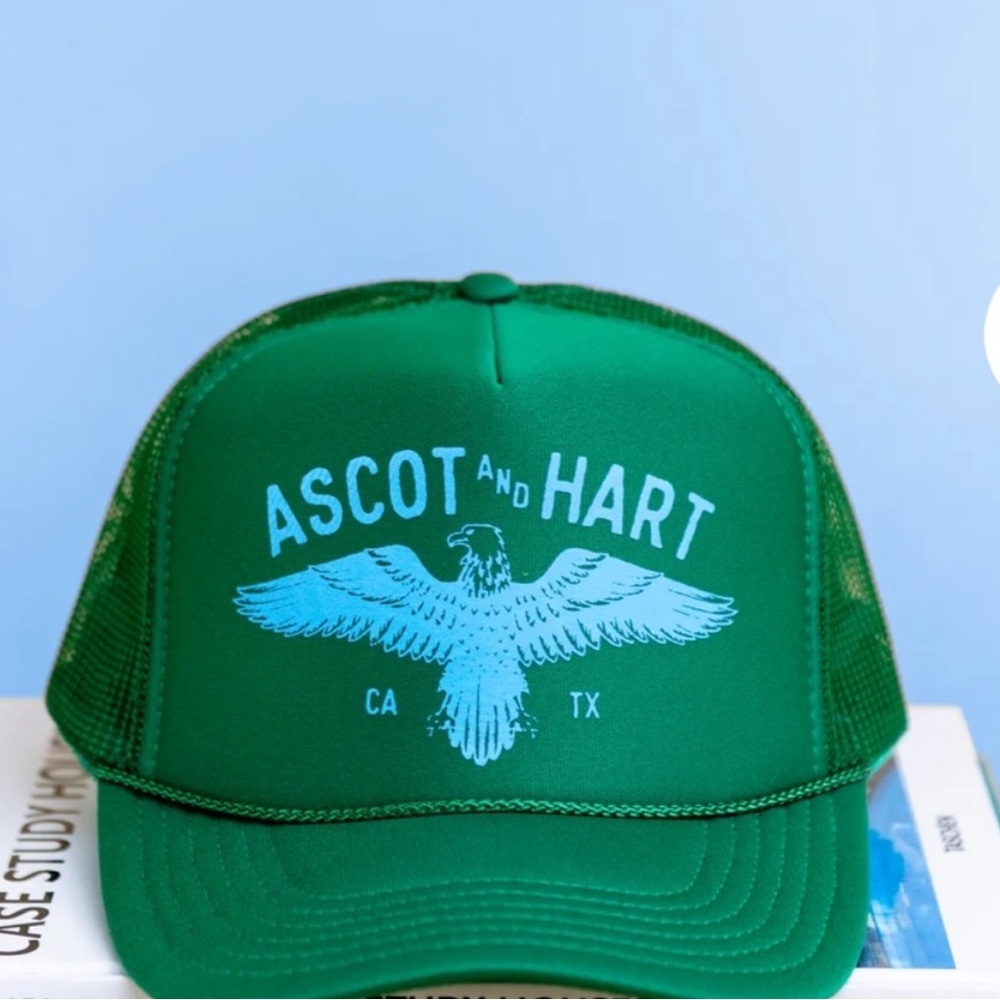 Ascot and Hart Green Trucker Hat